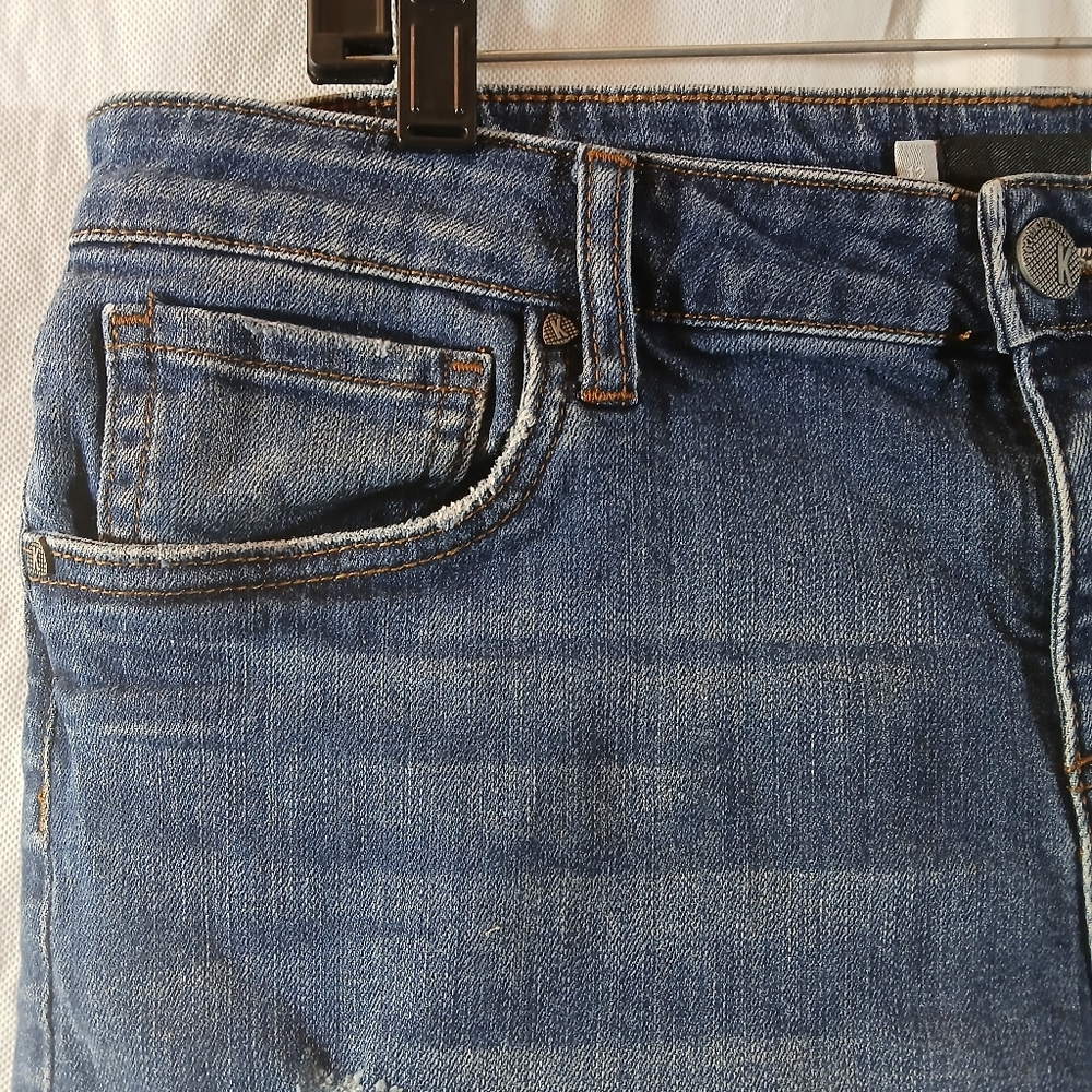 Kut From The Kloth Womens 12 Catherine Boyfriend Short Blue Jean Stretch Denim - Picture 4 of 13